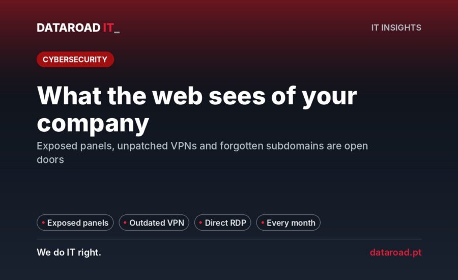 External attack surface: what the internet sees of your company and how to close the doors — DataRoad
