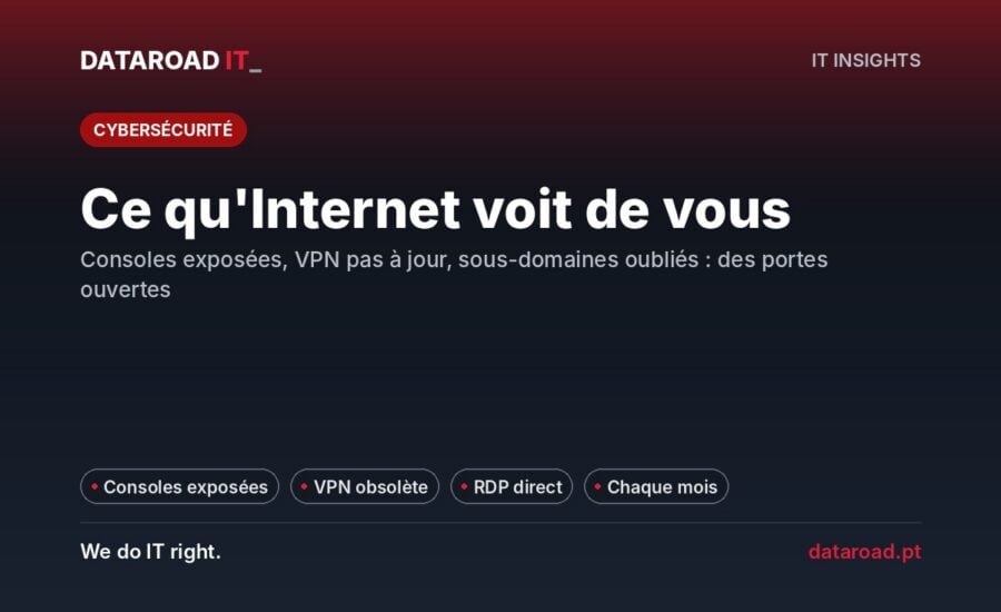 Surface d'attaque externe : ce que l'internet voit de votre entreprise et comment fermer les portes — DataRoad