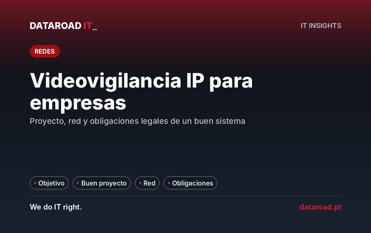 Videovigilancia IP para empresas: diseño, red, seguridad del sistema y obligaciones legales — DataRoad