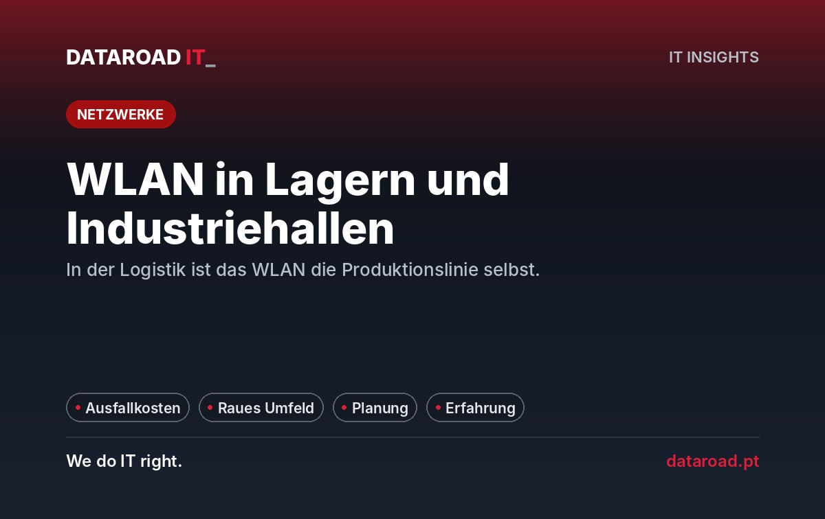 Wi-Fi in Lagern und Industrieanlagen: Zuverlässige Abdeckung, wo die logistische Operation stattfindet — DataRoad