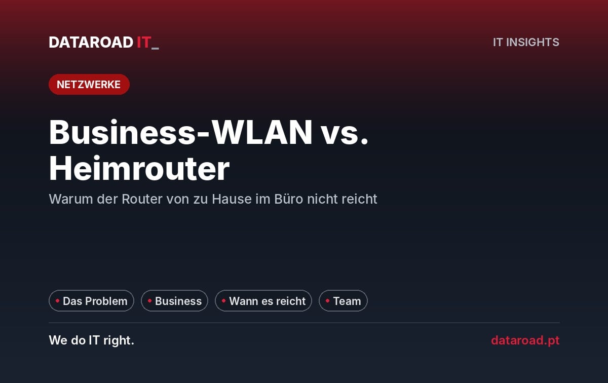 Business-WiFi vs. Heimrouter: Die Unterschiede, die in einem drahtlosen Büro-Netzwerk zählen — DataRoad