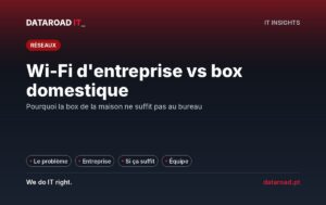 Wi-Fi professionnel vs. routeur domestique : les différences qui comptent dans un réseau sans fil d'entreprise — DataRoad