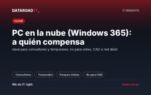 Windows 365: ¿Para quién vale la pena tener un PC en la nube — consultores, temporales y equipos sin oficina — DataRoad