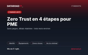 PME Zero Trust : identité, équipements, réseau et accès minimaux en quatre étapes et environ trois mois — DataRoad